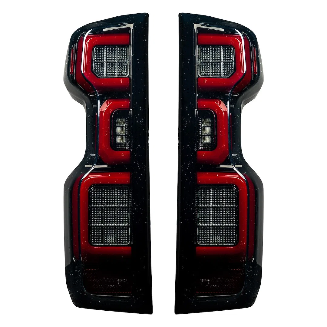 264397LEDBK – RECON ACCESS Tail Light Assembly, OLED Smoke Lens Black Housing Red Parking/ Brake/ Turn Signal Lights ...